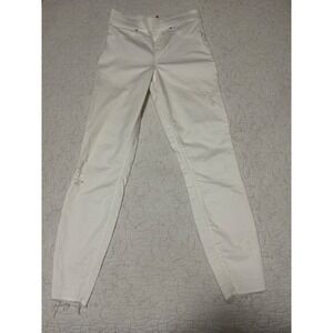 Spanx S/P white distressed skinny jeans S Small Petite frayed ankle S